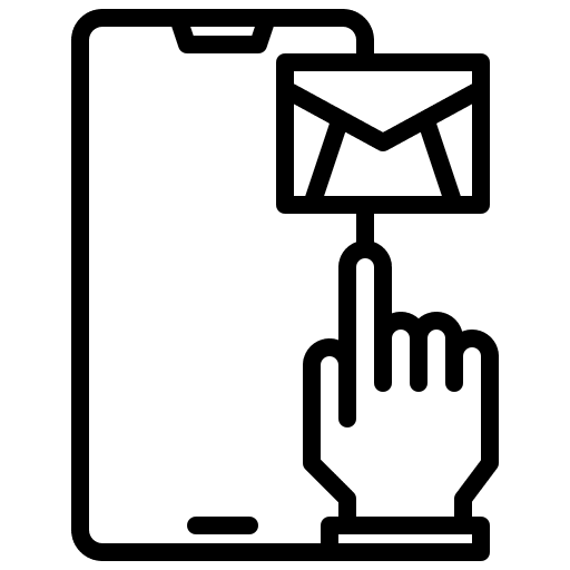 Mail phone smartphone communication icon Mail phone smartphone communication icon