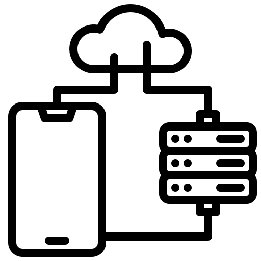Server monitor network screen icon Server monitor network screen icon