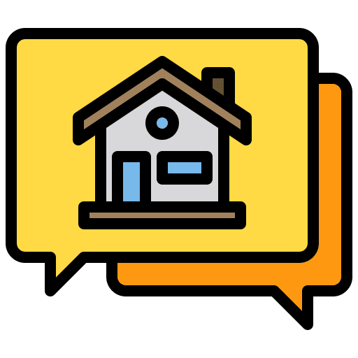 Conversation chat talk home icon