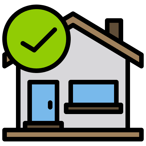 Correct tick residential property icon