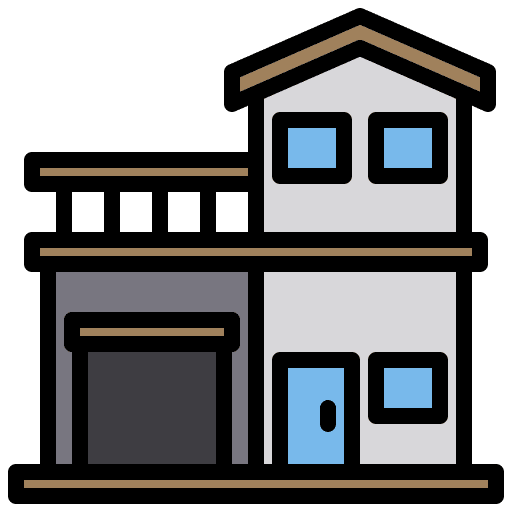 House architecture architecture and city villa icon