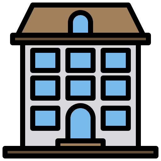 Apartment home building condominium icon Apartment home building condominium icon