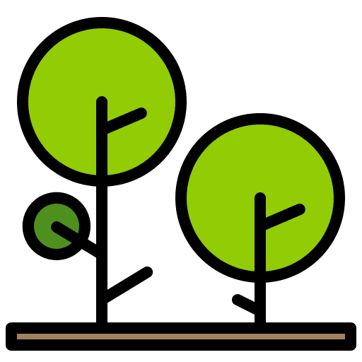 Garden park trees nature icon Garden park trees nature icon