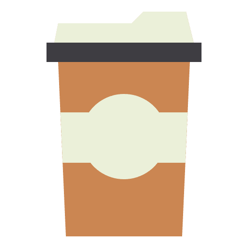 Coffee cup restaurant coffee cup take away icon
