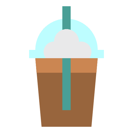 Cold drink food and restaurant cup coffee icon