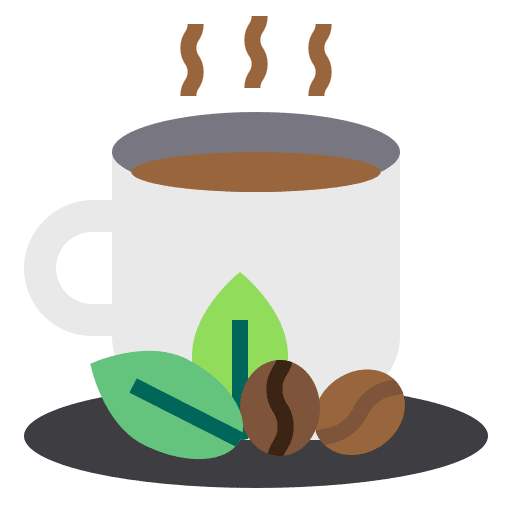 Hot coffee hot coffee mug coffee bean icon