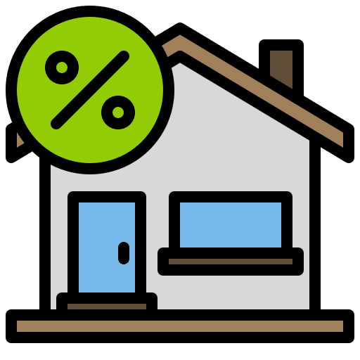 Promotion percentage percent home icon Promotion percentage percent home icon