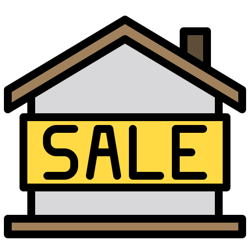 Sale construction property home icon Sale construction property home icon
