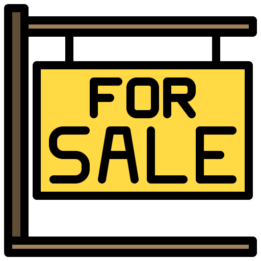 Sign sign house for sale icon Sign sign house for sale icon