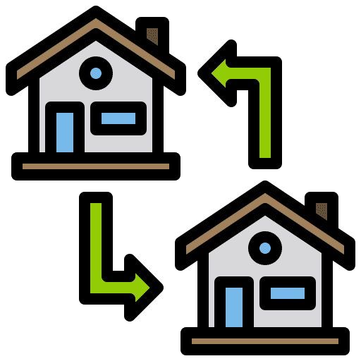 Transfer arrow relocation circular arrows icon Transfer arrow relocation circular arrows icon