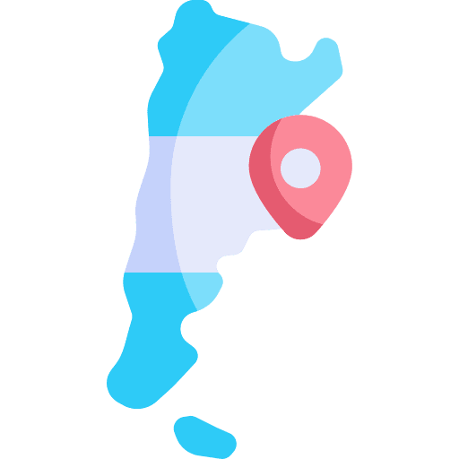 Buenos aires map location flag icon