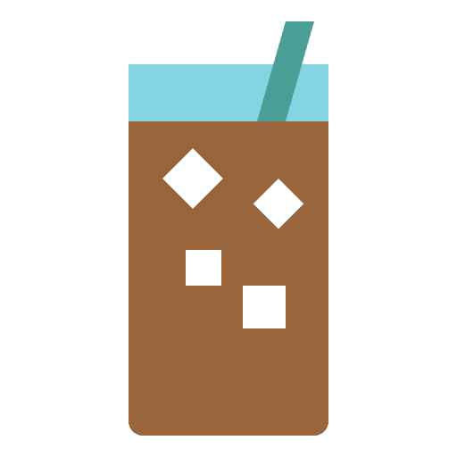 Cold drink restaurant ice cubes mug icon Cold drink restaurant ice cubes mug icon