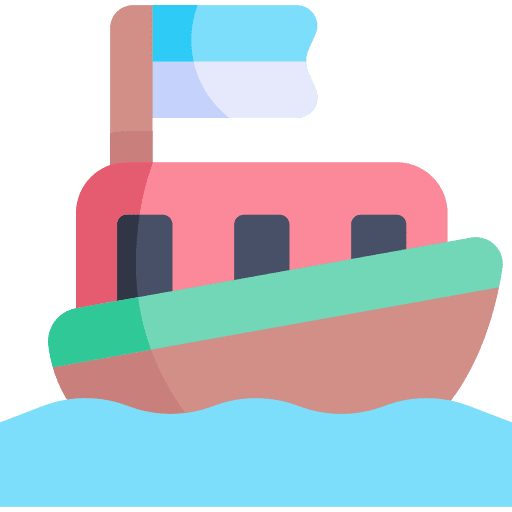 Boat transport travel river icon Boat transport travel river icon