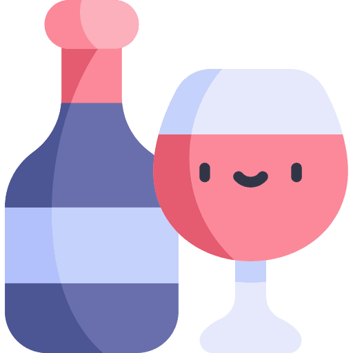 Wine bottle food and restaurant beverage wine bottle icon