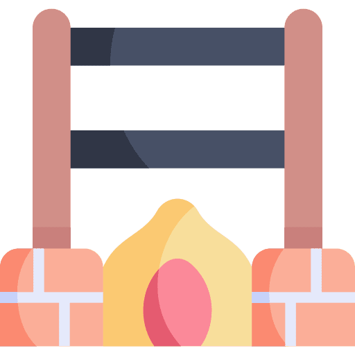 Grill fire campfire flame icon Grill fire campfire flame icon