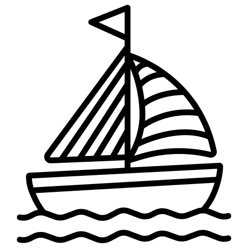 Ship sail transport ship icon Ship sail transport ship icon