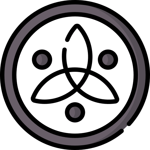 Celtic pagan shapes and symbols magic icon