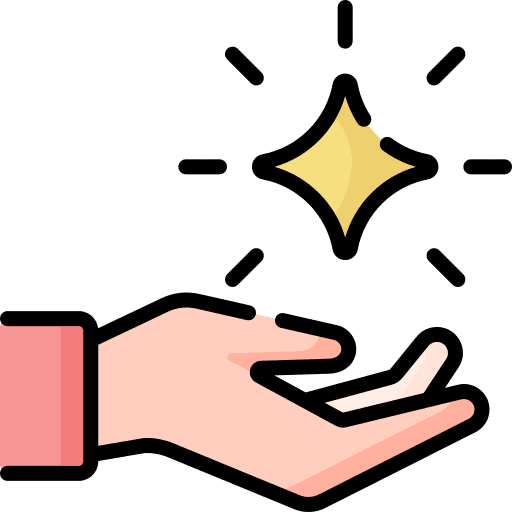 Magic magician star hands and gestures icon