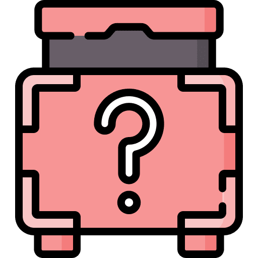 Mystery mystery magic box magic trick icon