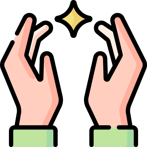 Trick magic gesture hands and gestures icon