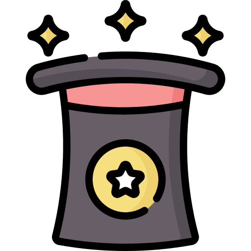 Magic hat show magician magic hat icon Magic hat show magician magic hat icon