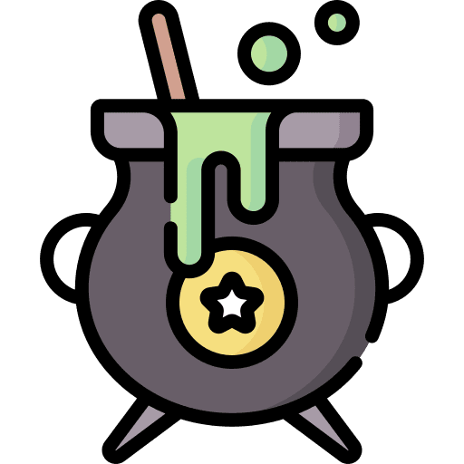 Cauldron halloween scary witch icon Cauldron halloween scary witch icon