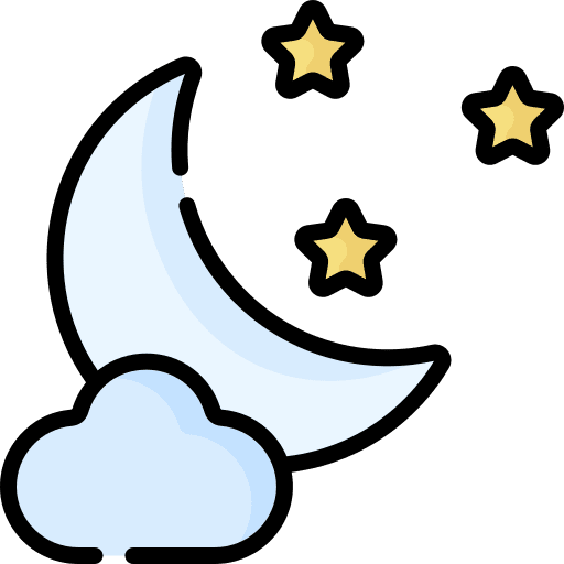 Moon moon cloud star icon Moon moon cloud star icon