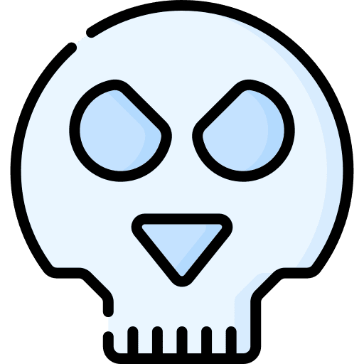 Skull death pirate halloween icon Skull death pirate halloween icon