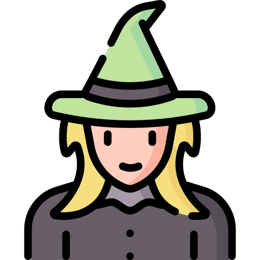 Witch hat halloween witch icon Witch hat halloween witch icon