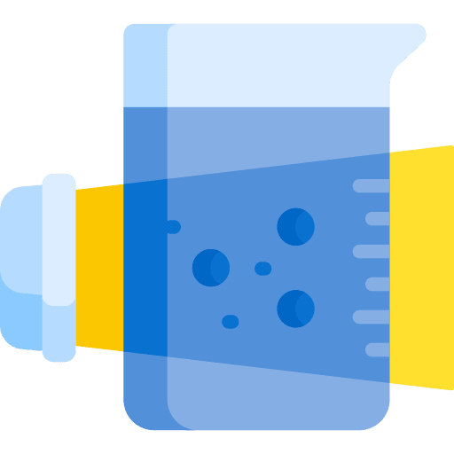 Colloid beaker chemistry physics icon