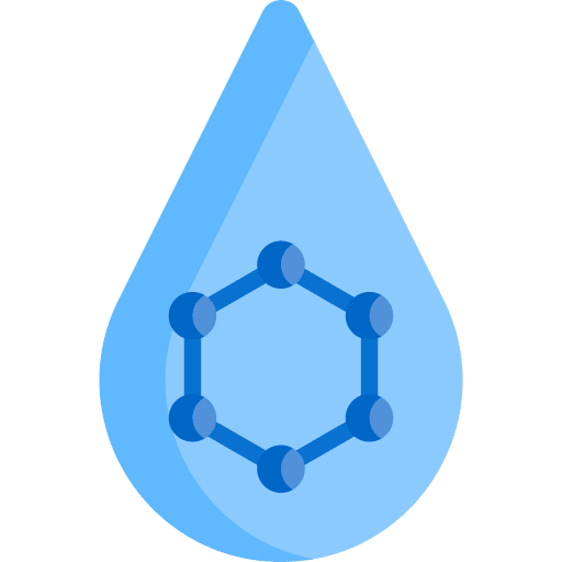 Filtration liquid education water drop icon