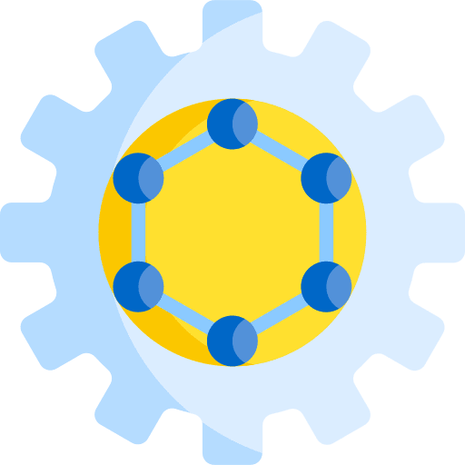 Nanotechnology future technology electronics icon