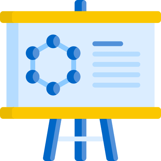 Nanotechnology high tech innovation education icon