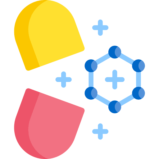Pills capsule pills nanotechnology icon