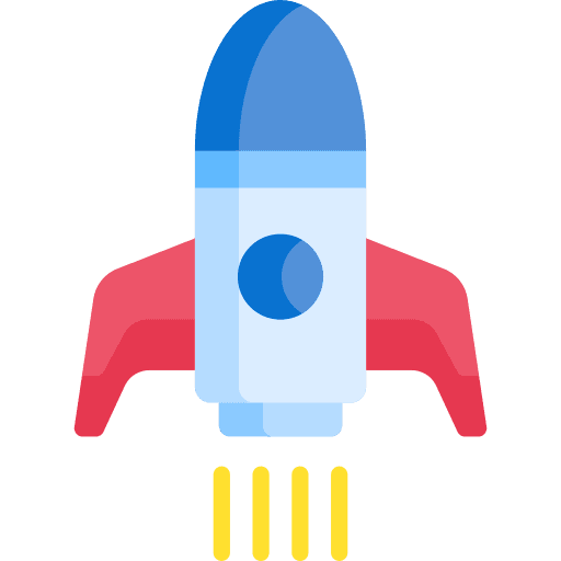Rocket space shuttle rocket space ship icon