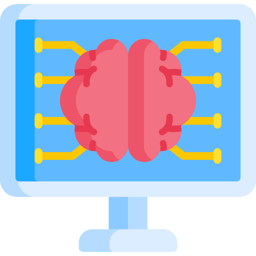 Artificial intelligence engineering industry robotics icon