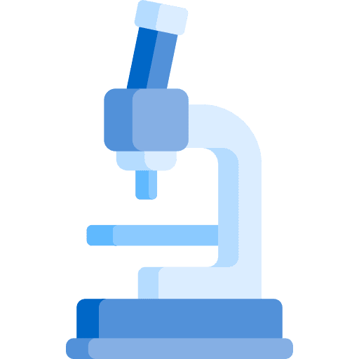 Microscope scientific medical laboratory icon