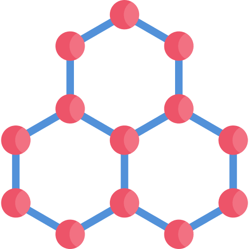 Molecule biology robotics nanotechnology icon