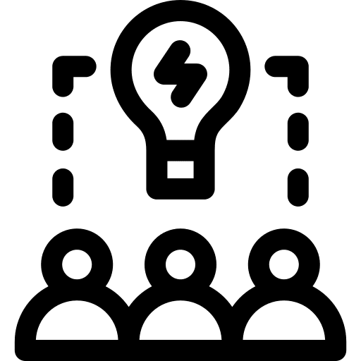 Idea people talking business icon Idea people talking business icon