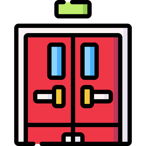 Emergency emergency exit exit door door icon