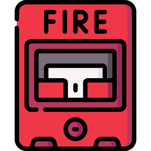 Fire alarm security caution alarm button icon Fire alarm security caution alarm button icon