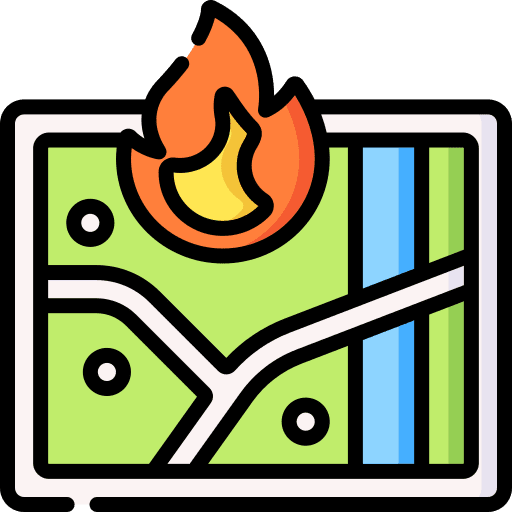 Fire location placeholder location map icon Fire location placeholder location map icon
