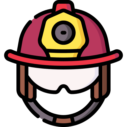 Helmet protection safety firefighter helmet icon Helmet protection safety firefighter helmet icon