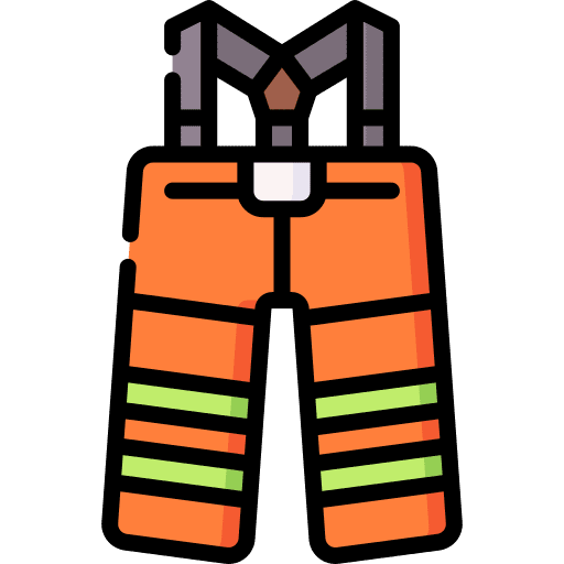 Pants garment firefighter uniform pants icon Pants garment firefighter uniform pants icon