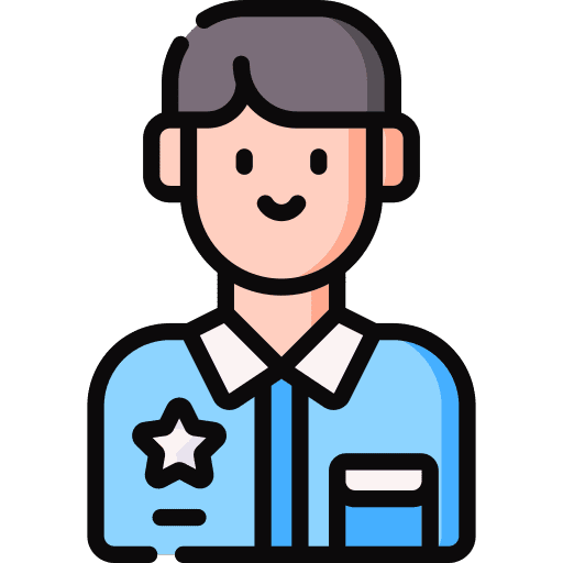 Police officer guardian avatar occupation icon
