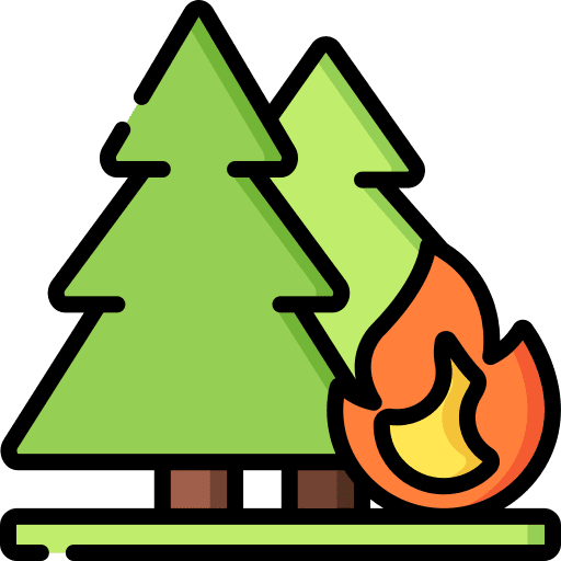 Wildfire fires miscellaneous disaster icon Wildfire fires miscellaneous disaster icon