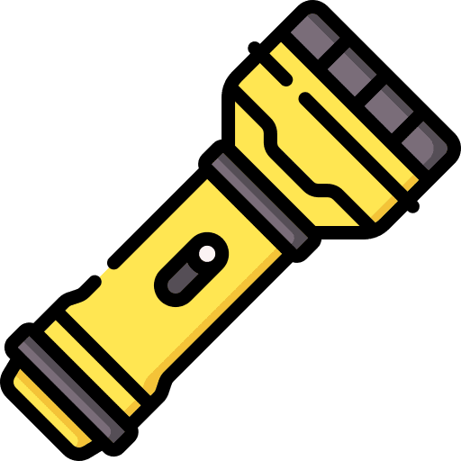 Flashlight torch adventurer electric icon Flashlight torch adventurer electric icon