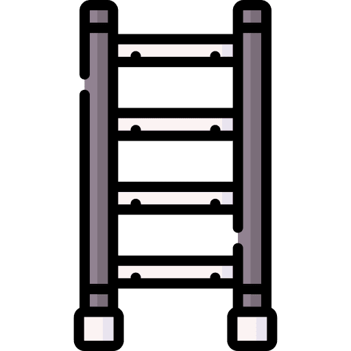 Ladder step climbing rope icon Ladder step climbing rope icon