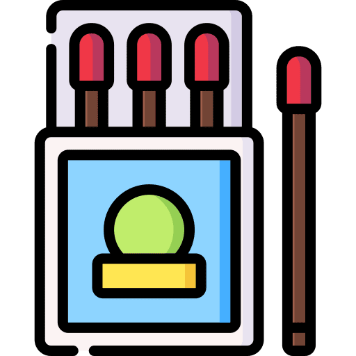 Matches match energy flame icon Matches match energy flame icon