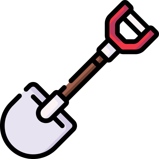 Shovel farming and gardening improvement gardening tool icon Shovel farming and gardening improvement gardening tool icon